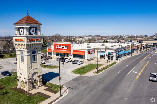 The Zona Rosa Clocktower is a beacon helping people find the retail center of Platte Ridge.