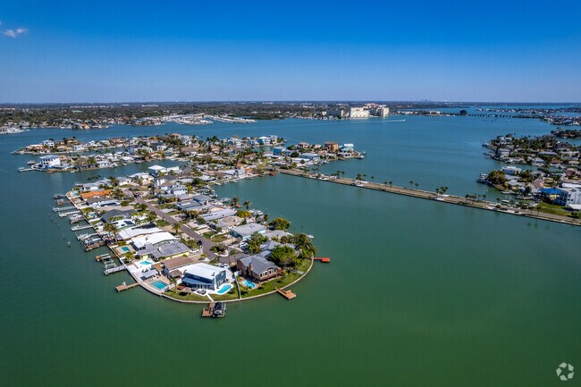 Redington Beach has one section of homes that live out on their own little island.