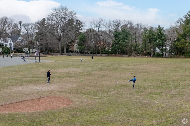 Greenacres Park is popular year round for their playground equipment and open fields.