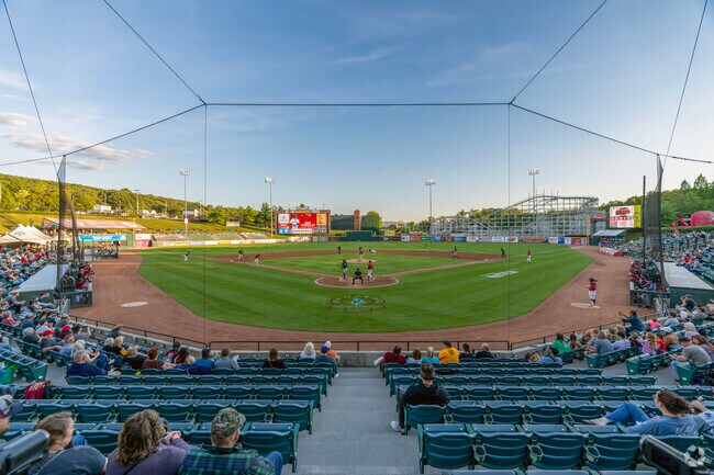 Revoloc residents travel to Altoona to watch an AA baseball game.