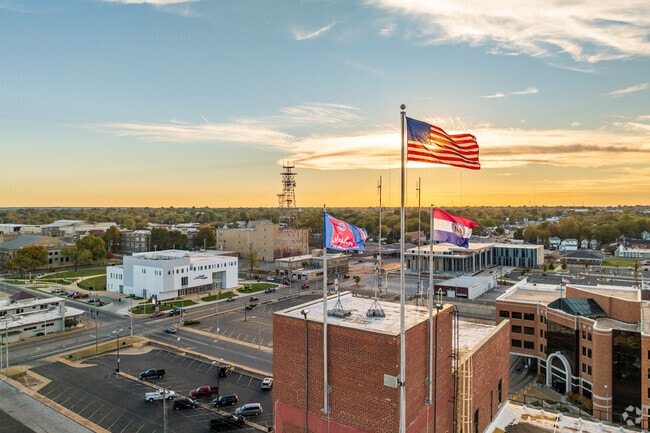 The sunsets on another day in Downtown Joplin.