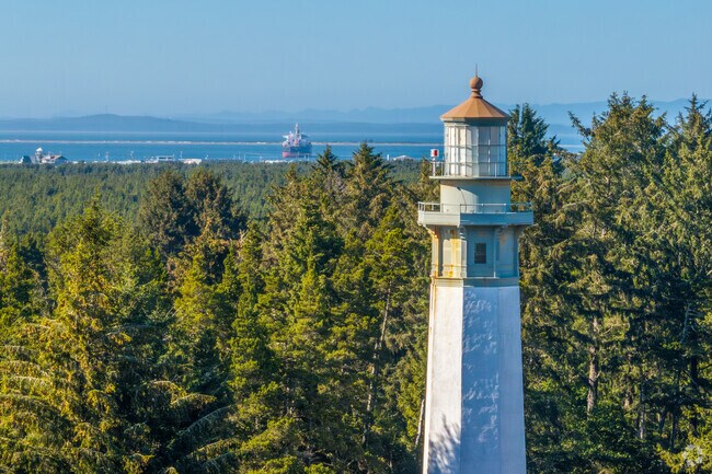 The Westport Lighthouse is an historic landmark near Bay City.