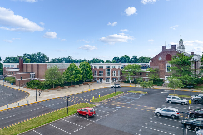 Students enjoy walking around campus at Middlesex Middle School in Darien.