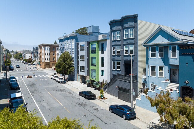 Many of the streets in North Park have been converted to be more pedestrian friendly.
