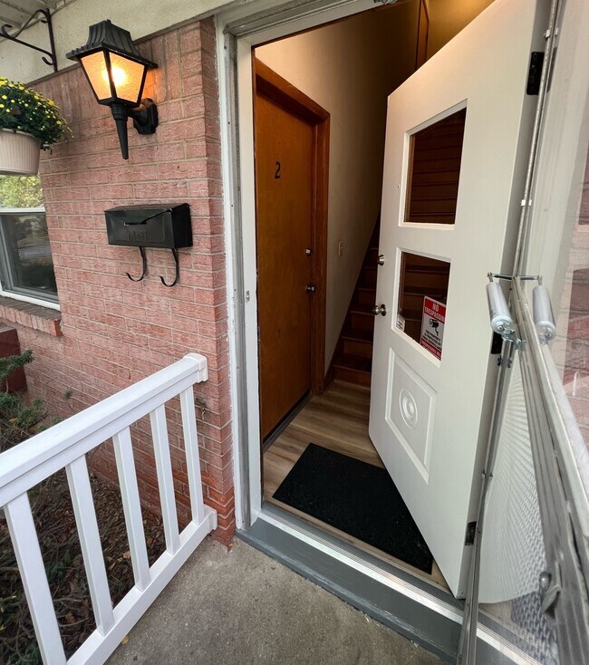 Double door entrance