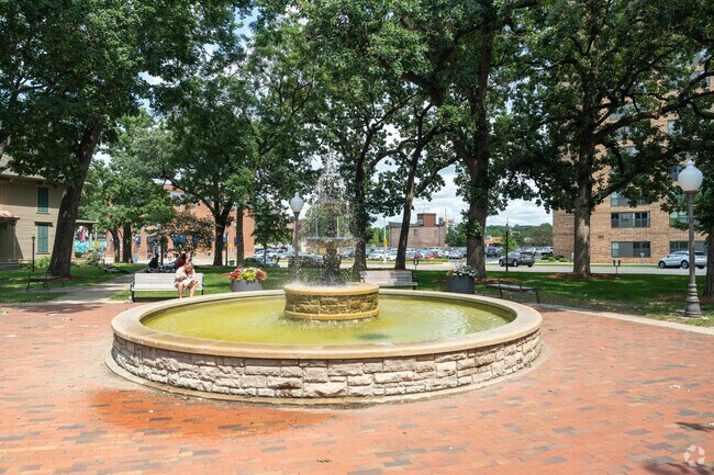 Central Park in downtown Rochester is a peaceful green space and community events.
