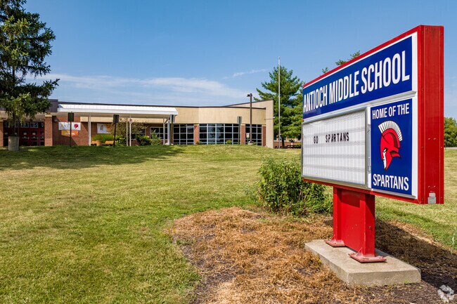 Antioch Middle School is centrally located in the Pleasant Valley neighborhood.