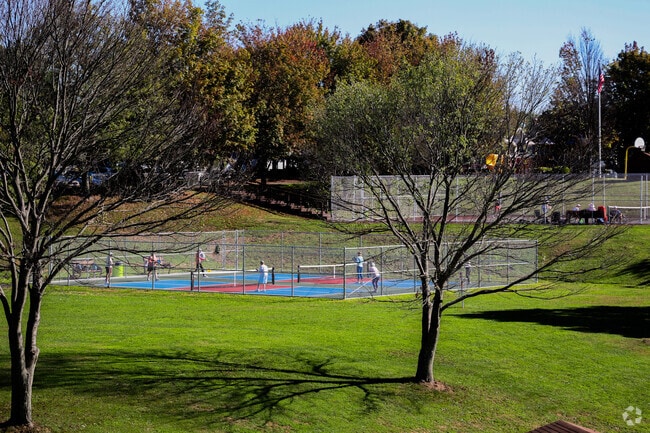 Areford Community Park’s tennis courts attract players of all skill levels year-round.