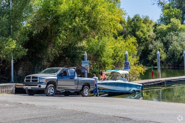 It's common to people unloading their boats at the Clear Lake Park.