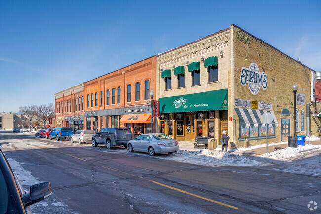 Downtown Anoka has various restaurants serving classic fare.