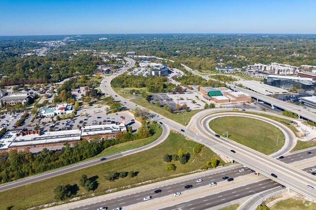 Manchester Road pumps the lifeblood of Des Peres through the area.