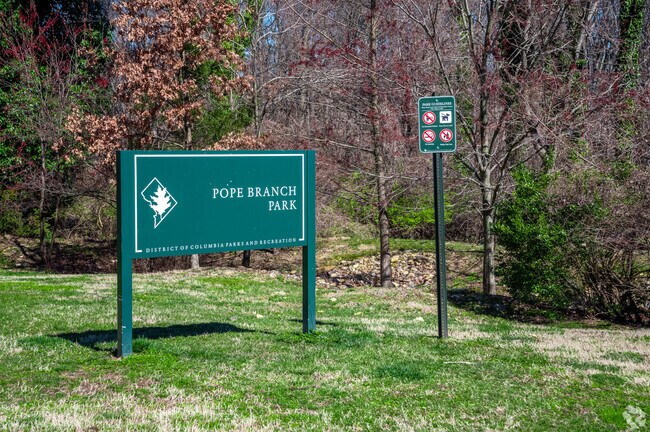Pope Branch is a large nature park in Greenway, Washington, DC.