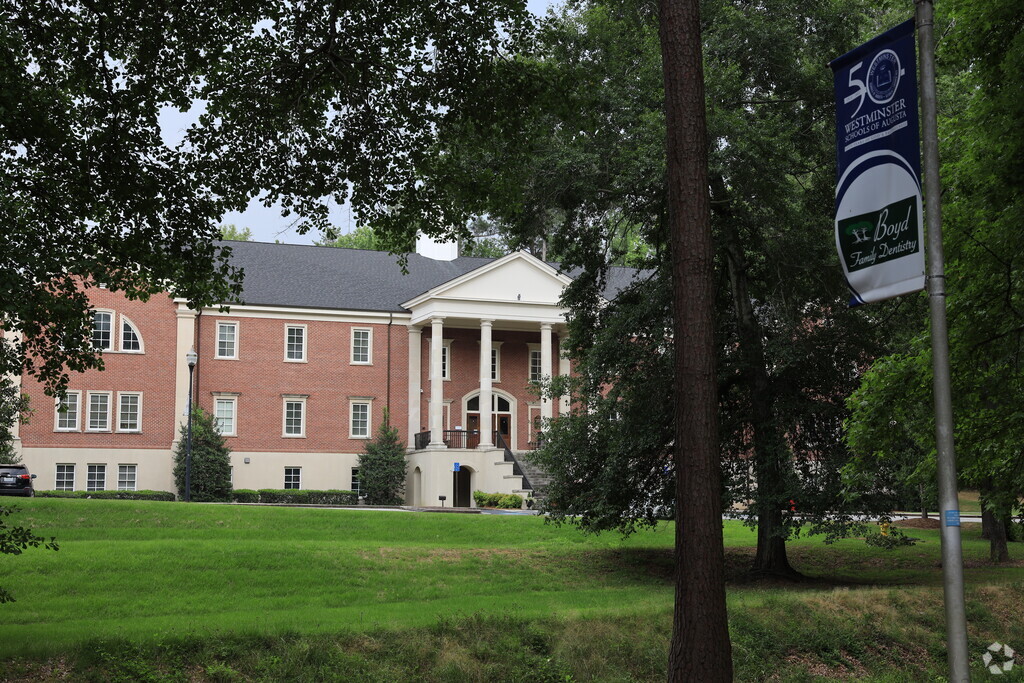 Westminster Schools of Augusta is tucked away on a quiet private lot.