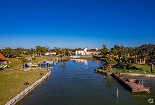 Admiral Farragut Academy has it's own private waterfront.
