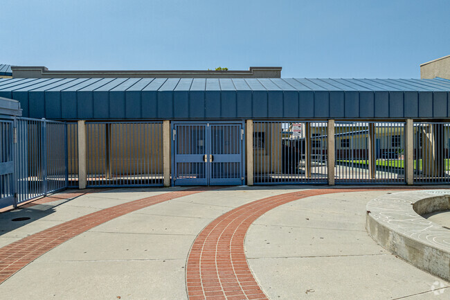 The secure entrance at Washington Middle School in La Habra.