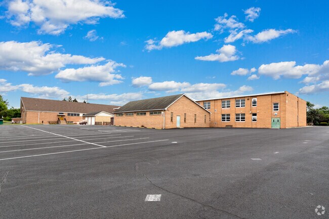Rear view of St Ephrem School in Bensalem.