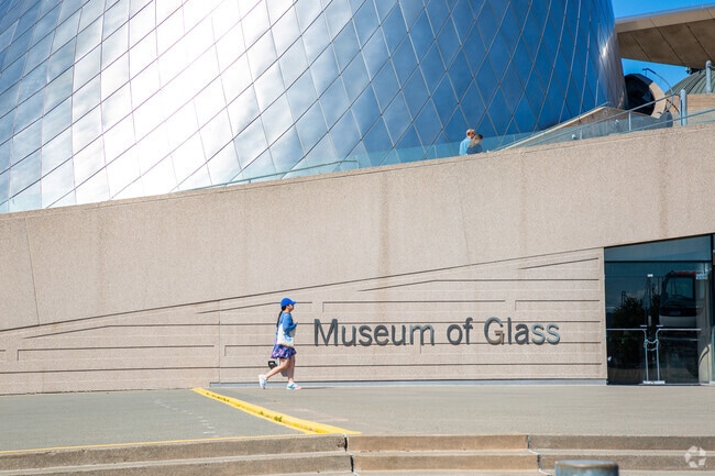 The famous Museum of Glass in Tacoma.