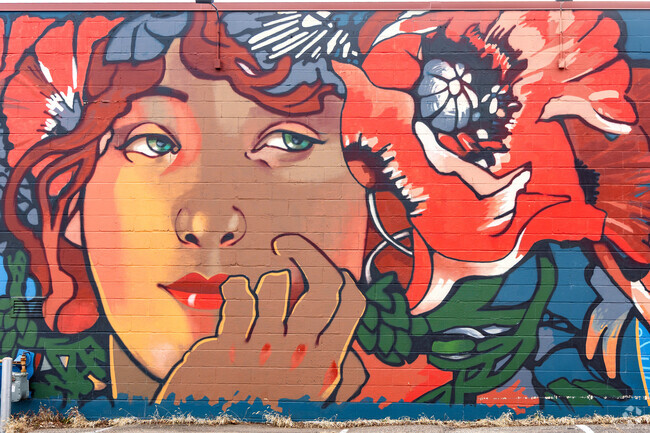 Colorful murals dot the streetscapes of Welcome Park and the greater Crystal area.