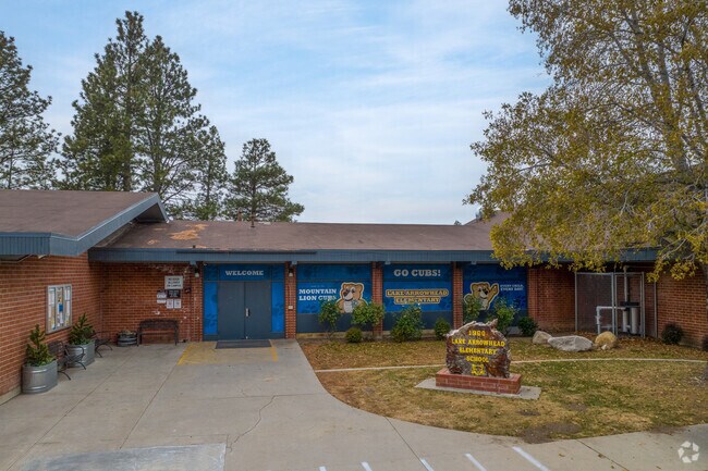 The entrance to Lake Arrowhead Elementary School is fun and welcoming.