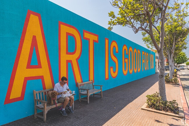 Murals are commonplace in The Village with a community focused on the arts.