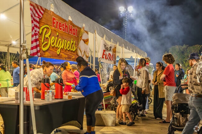 Delicious food vendors awaits you at Christmas In The Pass in Pass Christian, MS.