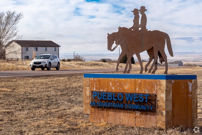 Pueblo West is equestrian friendly, and it is quite common to share the road with horseback riders.
