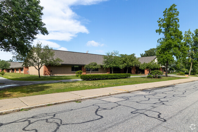 Front left side of Myron J Francis Elementary School.