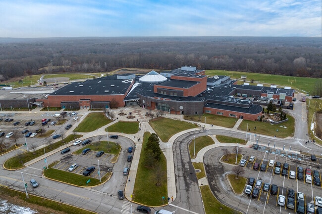 Lake Orion Community High School sits on a large campus with other Lake Orion schools.