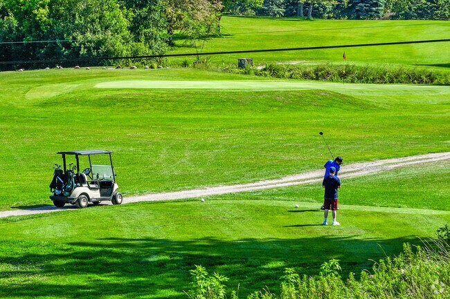 Enjoy 18 holes of golf at Pheasant Acres Golf Club.