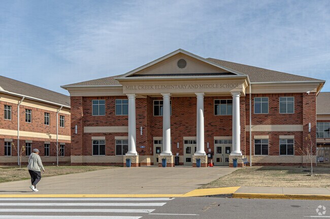 Mill Creek Elementary and Middle School serves the residents of Nolensville.