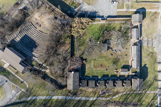 Old Fort Harrod State Park in Harrodsburg is a replica of the first permanent European settlement in Kentucky, established in 1774.