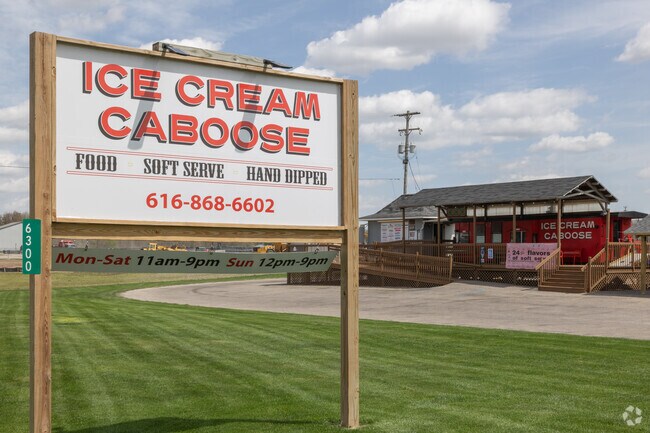 Locals of Bowne Township head to the Ice Cream Caboose for a cold, sweet treat.