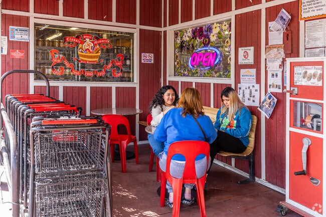 Charlie Brown Farms near Southeast Antelope Valley has outdoor seating options.