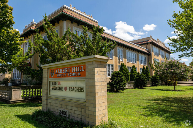 Albert Hill Middle School was established in 1926 in the Museum District.