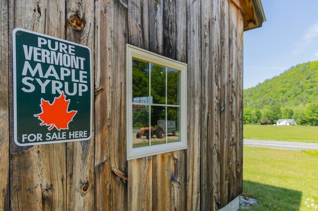 A rustic maple store near Brookline invites visitors to savor Vermont tradition in a cozy, countryside setting.