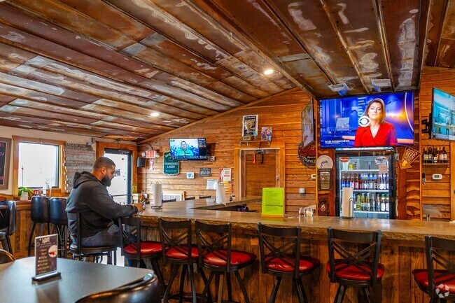 Greenbrier Pizza and Pub has a beer lounge upstairs to grab a cold one after work.