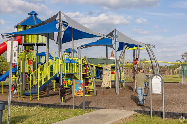 Uptown's Dyess Park provides a range of recreational facilities and open spaces.