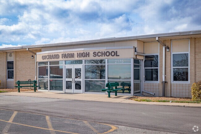 Orchard Farm Senior High School caters to students from New Town St. Charles.