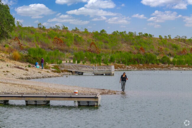 Boerne City Lake Park is a massive recreation area centering around water activities.
