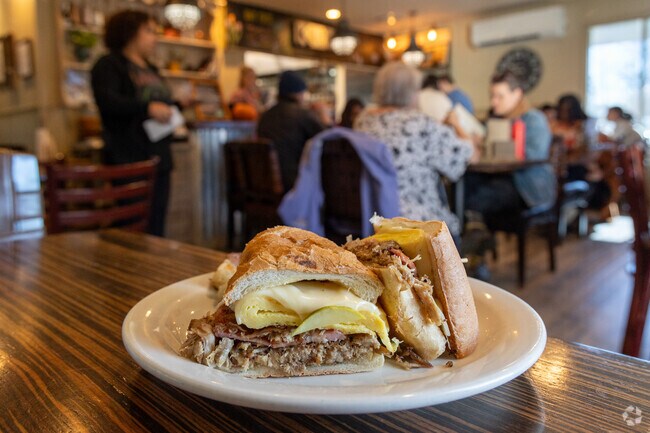 Quality Hills locals can grab breakfast egg sandwich at Rhody Hen Cafe.