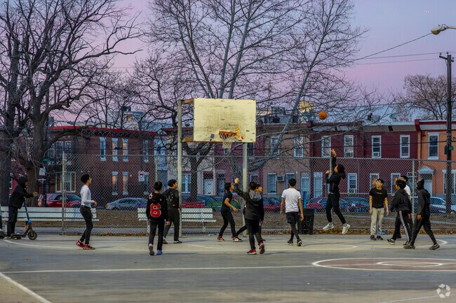 Play some pickup basketball in Whitman on the courts at Mifflin Square Park.