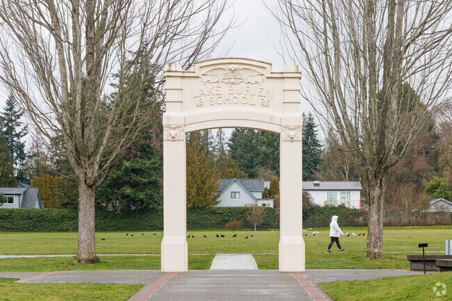 Lake Burien School Memorial Park is just north of Gregory Heights.