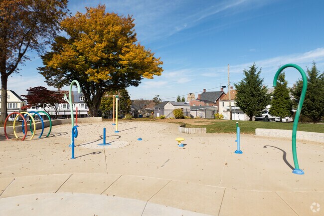 Within Fairmount there is a splash park for the kids to enjoy and frolic in.