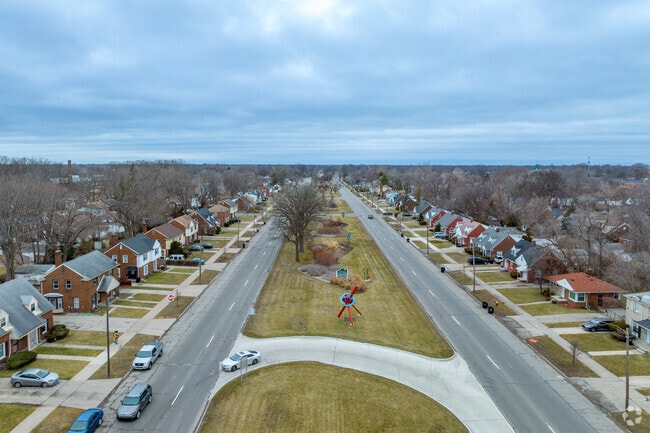 Homes along the Moross Greenway