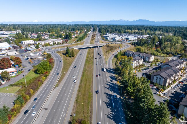 Interstate 5 provides direct access from Lake Stickney to Seattle and Everett.