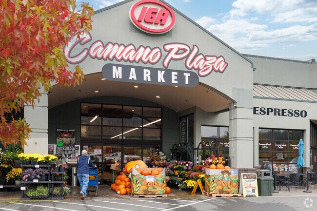 The Camano Plaza Market is the only grocery store on Camano Island, but has a large selection.
