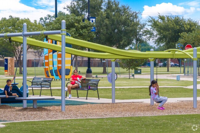 After enjoying time on the beach, Paloma Creek South residents can hit up Little Elm Park Playground to continue the fun.