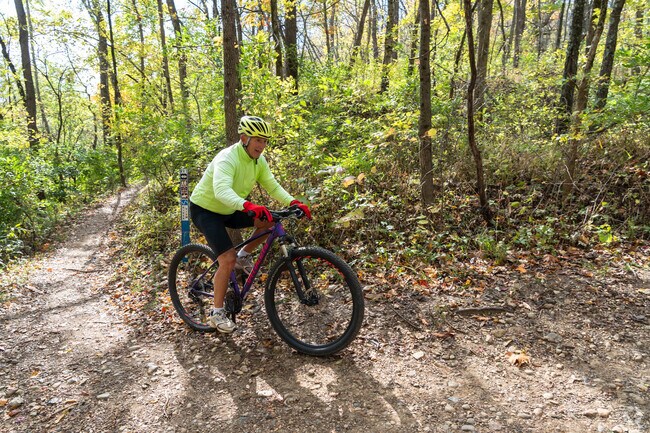 There are great mountain biking trails at Southwestway Park in West Newton.