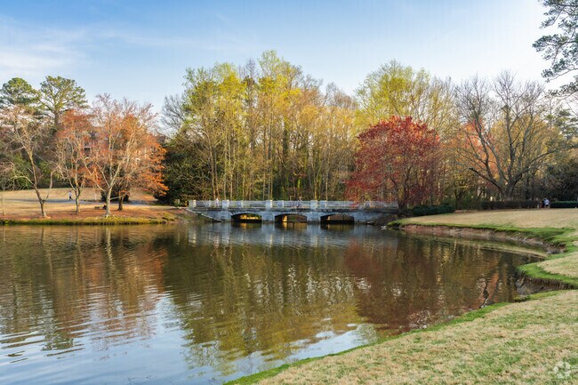 Lenox Park has an abundance of scenic beauty for surrounding neighborhoods..