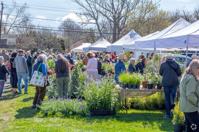 The festive atmosphere at the Sakonnet Plant Fair in Little Compton was charged with excitement.
